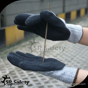 SRSAFETY 13 gauge knitted liner coated latex anti cut gloves, safety working gloves with best quality